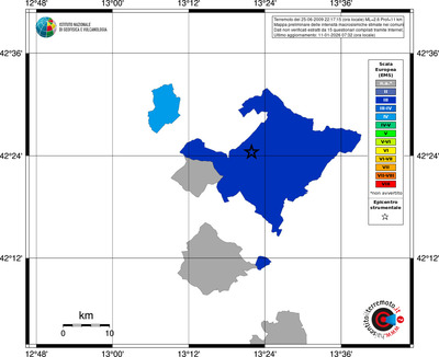Mappa EMS - territori comuni