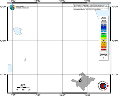 Mappa EMS - territori comuni
