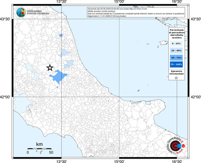 Mappa territorio comunale con almeno 3 questionari