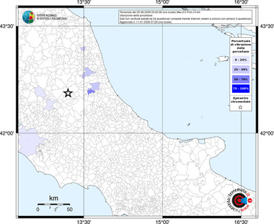 Mappa territorio comunale con almeno 3 questionari