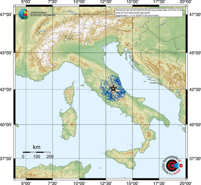 Area di invio delle email agli iscritti