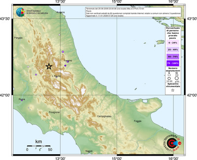 Mappa comuni con almeno 3 questionari