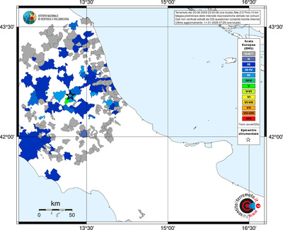 Mappa EMS - territori comuni