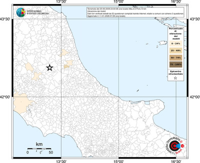 Mappa territorio comunale con almeno 3 questionari