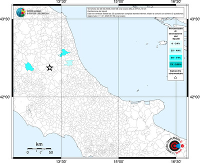 Mappa territorio comunale con almeno 3 questionari