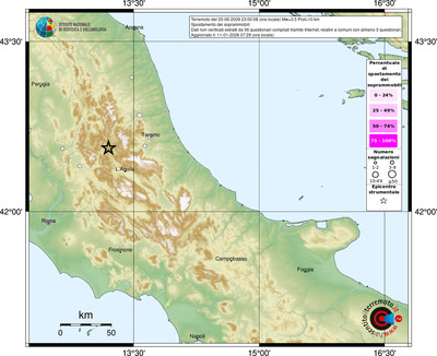 Mappa comuni con almeno 3 questionari