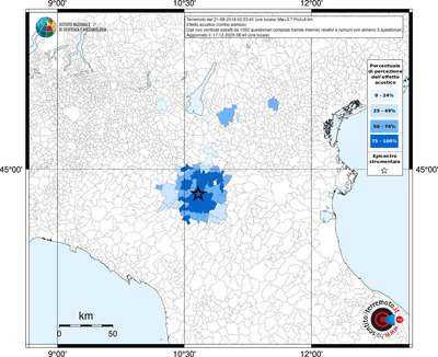 Mappa territorio comunale con almeno 3 questionari