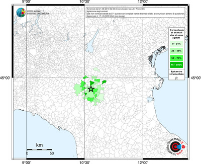 Mappa territorio comunale con almeno 3 questionari