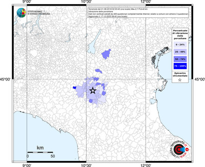 Mappa territorio comunale con almeno 3 questionari