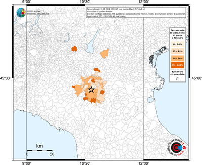 Mappa territorio comunale con almeno 3 questionari