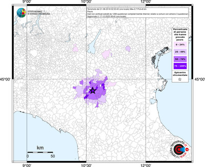 Mappa territorio comunale con almeno 3 questionari