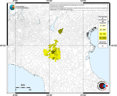 Mappa territorio comunale con almeno 3 questionari