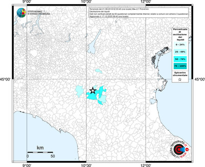 Mappa territorio comunale con almeno 3 questionari
