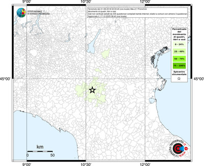 Mappa territorio comunale con almeno 3 questionari