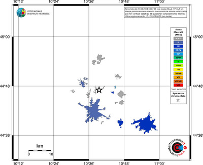 Mappa MCS - territori località