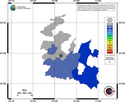 Mappa MCS - territori comuni