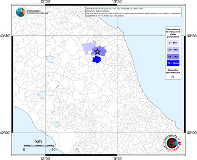 Mappa territorio comunale con almeno 3 questionari
