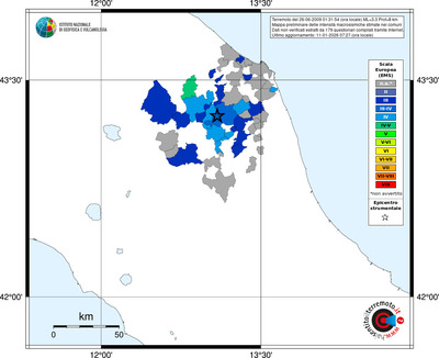 Mappa EMS - territori comuni