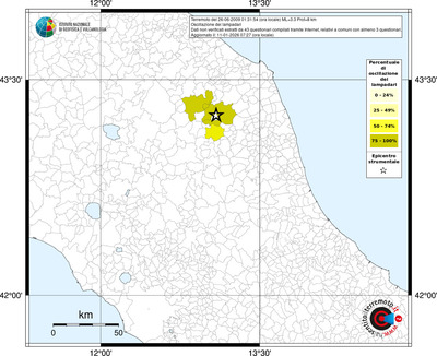 Mappa territorio comunale con almeno 3 questionari