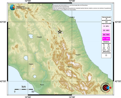 Mappa comuni con almeno 3 questionari