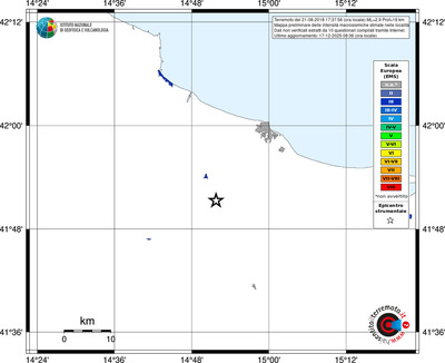 Mappa EMS - territori località