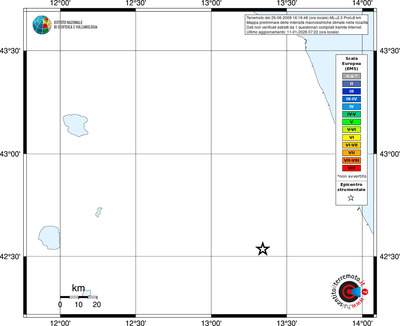 Mappa EMS - territori località
