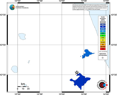 Mappa EMS - territori comuni