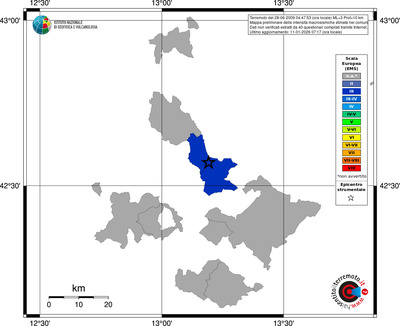 Mappa EMS - territori comuni