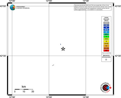 Mappa MCS - territori località
