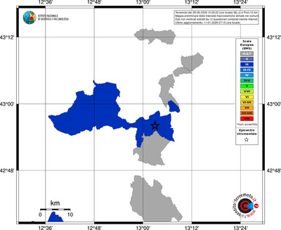 Mappa EMS - territori comuni