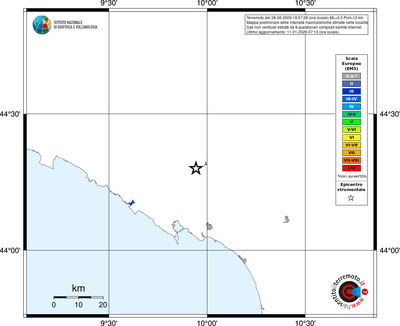 Mappa EMS - territori località