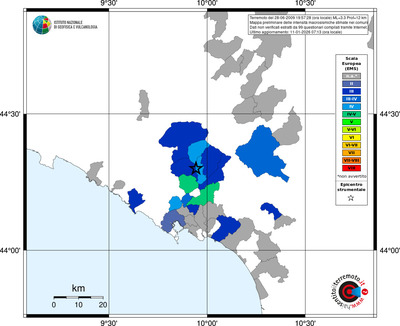 Mappa EMS - territori comuni