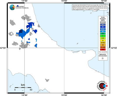 Mappa EMS - territori comuni
