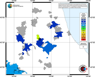 Mappa EMS - territori comuni
