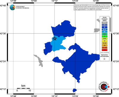 Mappa EMS - territori comuni