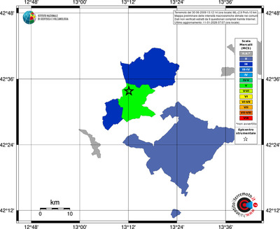 Mappa MCS - territori comuni