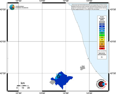 Mappa EMS - territori comuni