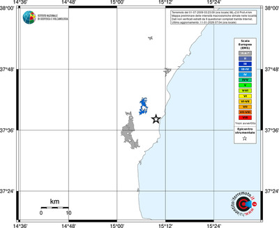 Mappa EMS - territori località