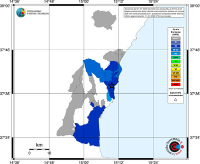 Mappa EMS - territori comuni