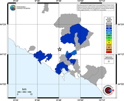 Mappa EMS - territori comuni