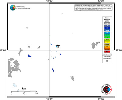Mappa EMS - territori località