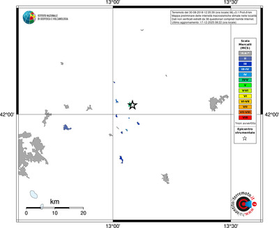 Mappa MCS - territori località