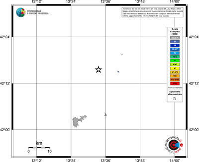 Mappa EMS - territori località