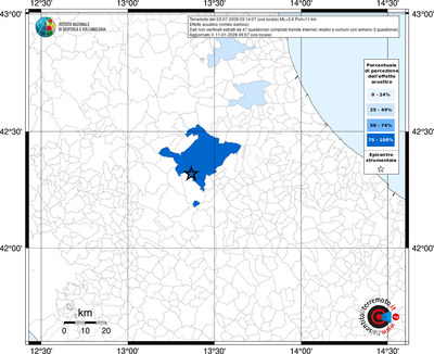 Mappa territorio comunale con almeno 3 questionari