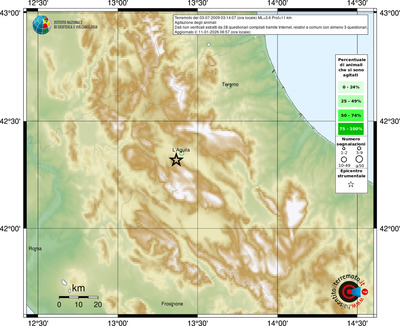 Mappa comuni con almeno 3 questionari
