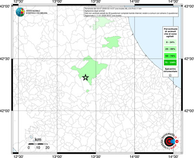 Mappa territorio comunale con almeno 3 questionari