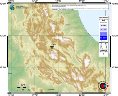 Mappa comuni con almeno 3 questionari