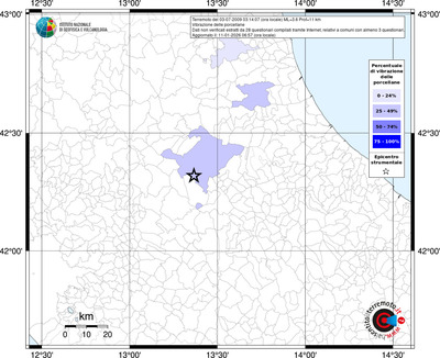 Mappa territorio comunale con almeno 3 questionari