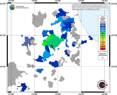 Mappa EMS - territori comuni