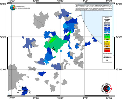 Mappa MCS - territori comuni